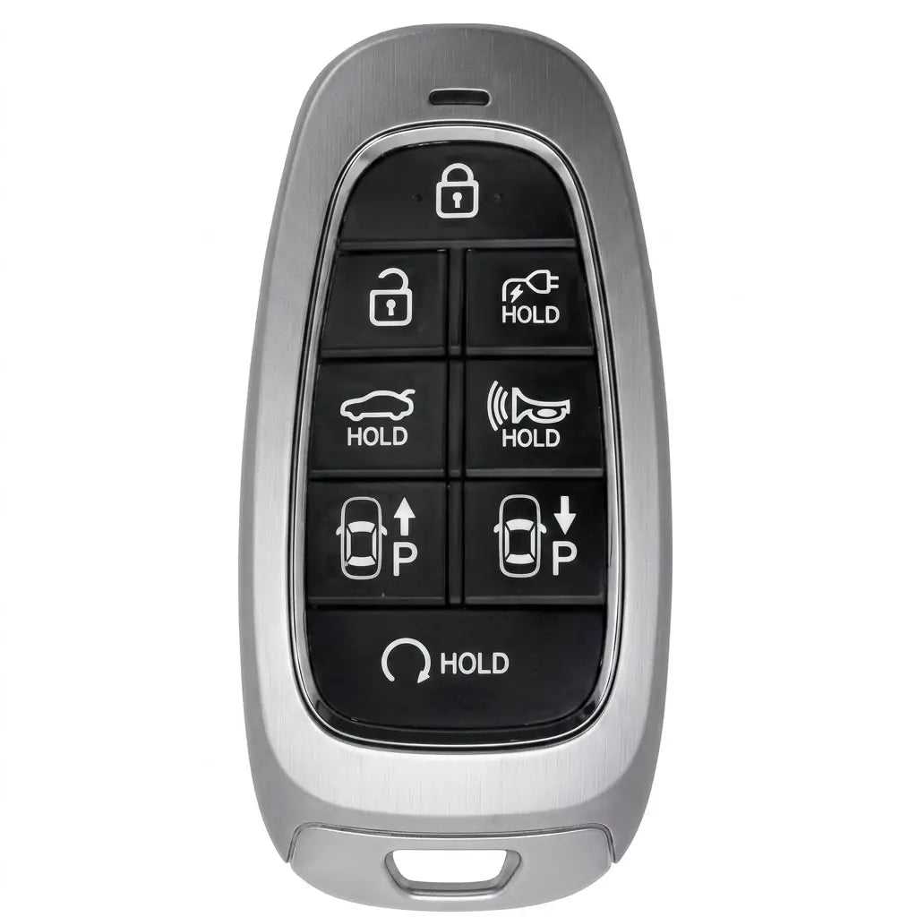 Hyundai Hand-Stitched Alcantara Key Fob Cover – Oval 8-Button