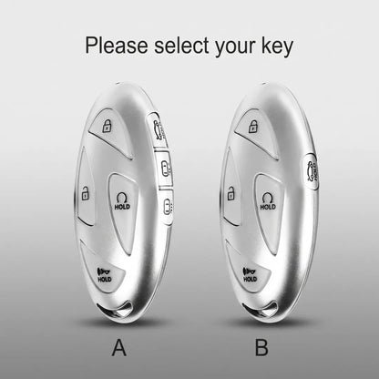 Hyundai Hand-Stitched Alcantara Key Fob Cover – Oval Smart Key