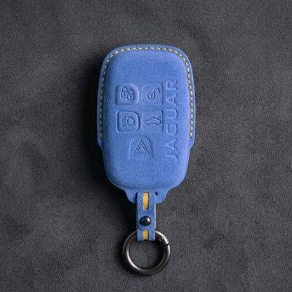 Jaguar Hand-Stitched Alcantara Key Fob Cover – Block 5-Button