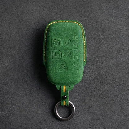 Jaguar Hand-Stitched Alcantara Key Fob Cover – Block 5-Button