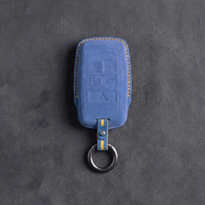 Jaguar Hand-Stitched Alcantara Key Fob Cover – Rectangular 5-Button