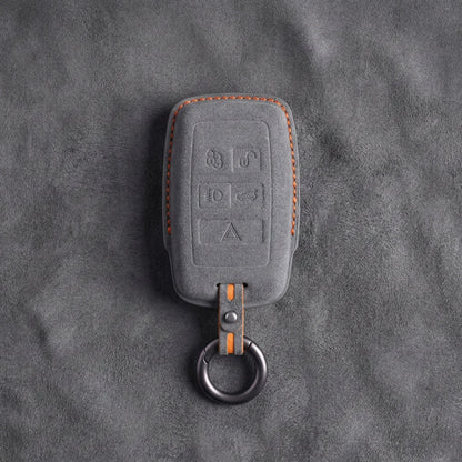 Jaguar Hand-Stitched Alcantara Key Fob Cover – Rectangular 5-Button