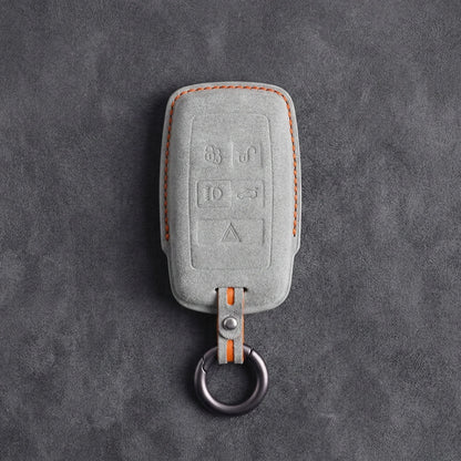 Jaguar Hand-Stitched Alcantara Key Fob Cover – Rectangular 5-Button