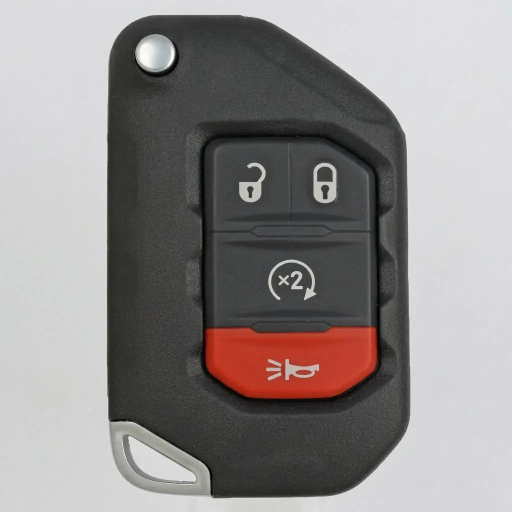 Jeep Hand-Stitched Alcantara Key Fob Cover – Remote Start Flip Key 4-Button