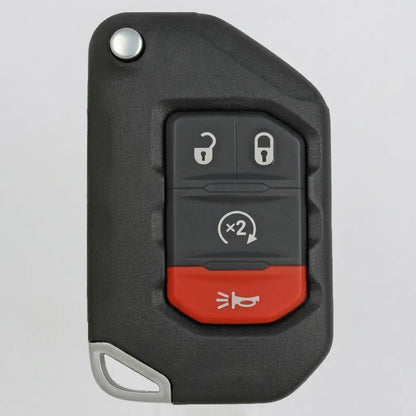 Jeep Hand-Stitched Alcantara Key Fob Cover – Remote Start Flip Key 4-Button