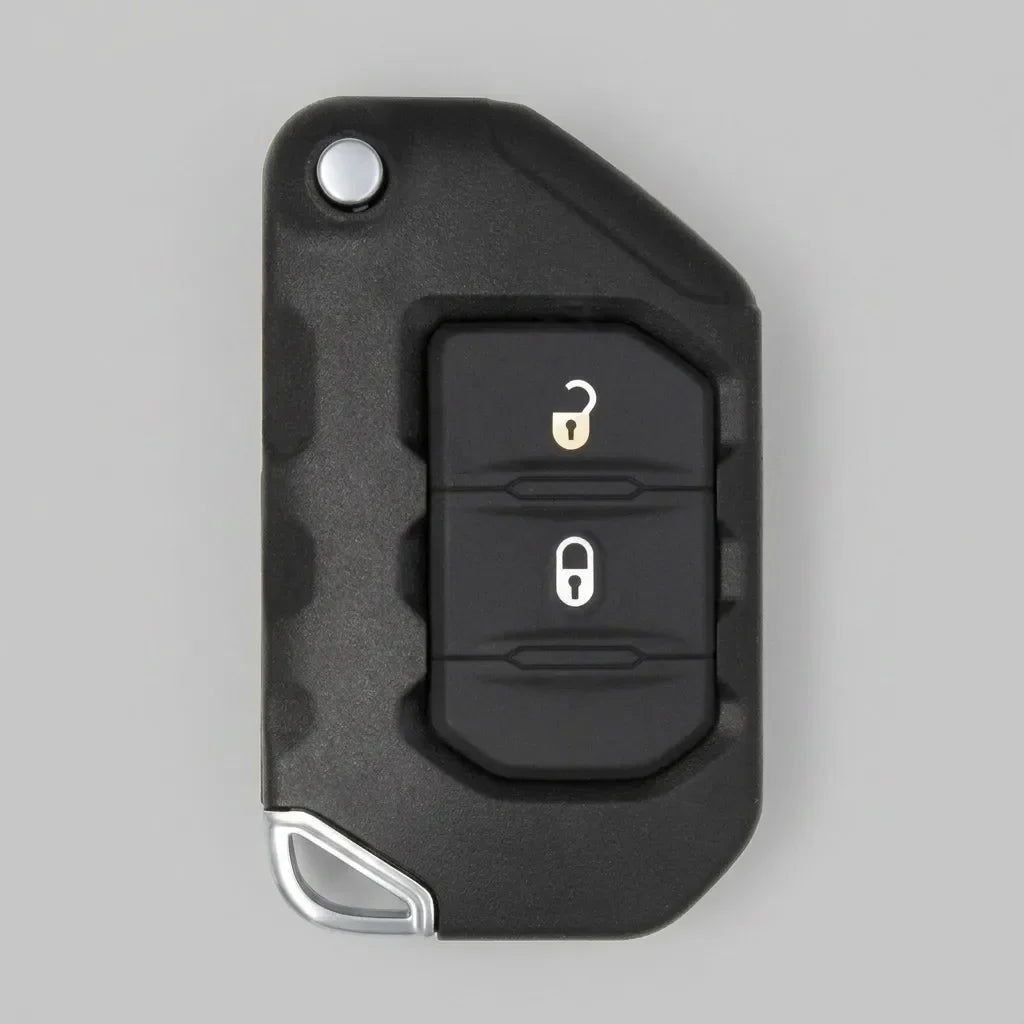 Jeep Hand-Stitched Alcantara Key Fob Cover – Rugged Flip Key 2-Button