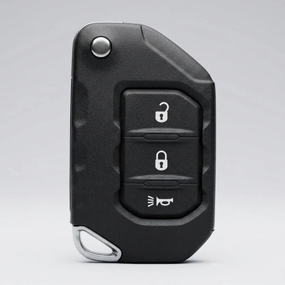 Jeep Hand-Stitched Alcantara Key Fob Cover – Rugged Panic Flip Key
