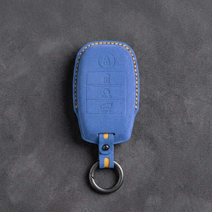 Kia Hand-Stitched Alcantara Key Fob Cover – Block Smart Key 4-Button