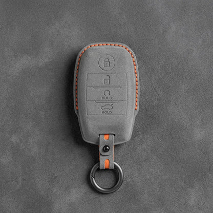 Kia Hand-Stitched Alcantara Key Fob Cover – Block Smart Key 4-Button