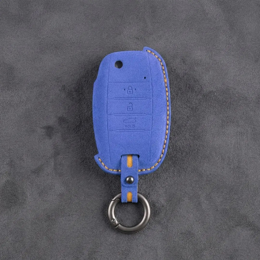 Kia Hand-Stitched Alcantara Key Fob Cover – Flip Key 3-Button