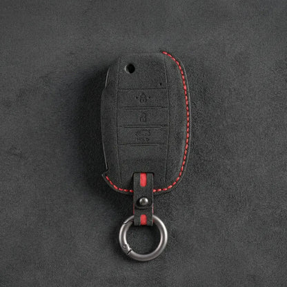 Kia Hand-Stitched Alcantara Key Fob Cover – Flip Key 3-Button