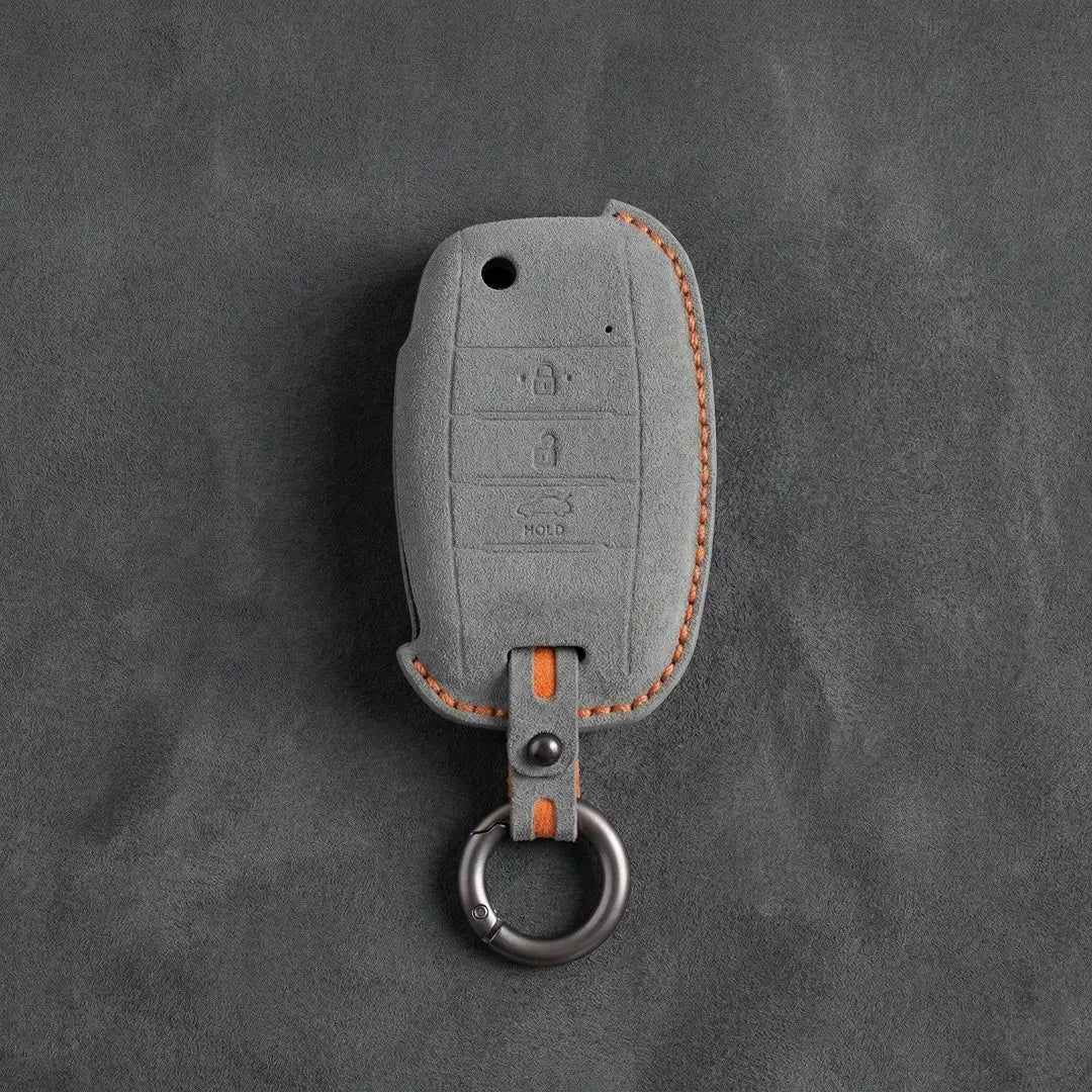 Kia Hand-Stitched Alcantara Key Fob Cover – Flip Key 3-Button