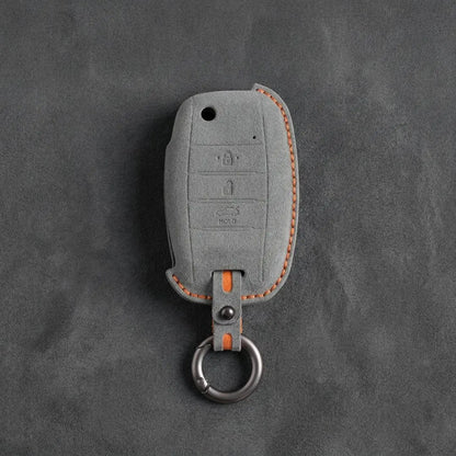 Kia Hand-Stitched Alcantara Key Fob Cover – Flip Key 3-Button