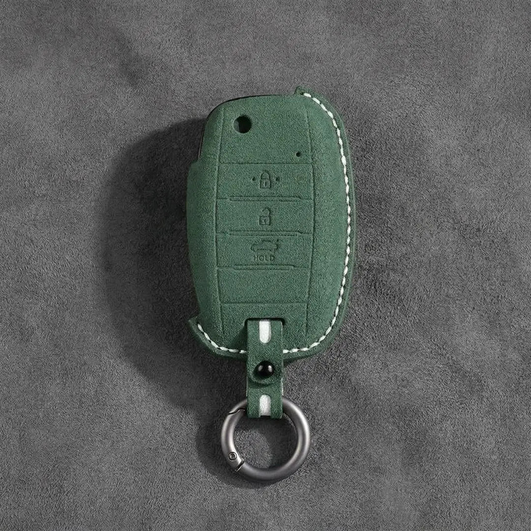 Kia Hand-Stitched Alcantara Key Fob Cover – Flip Key 3-Button