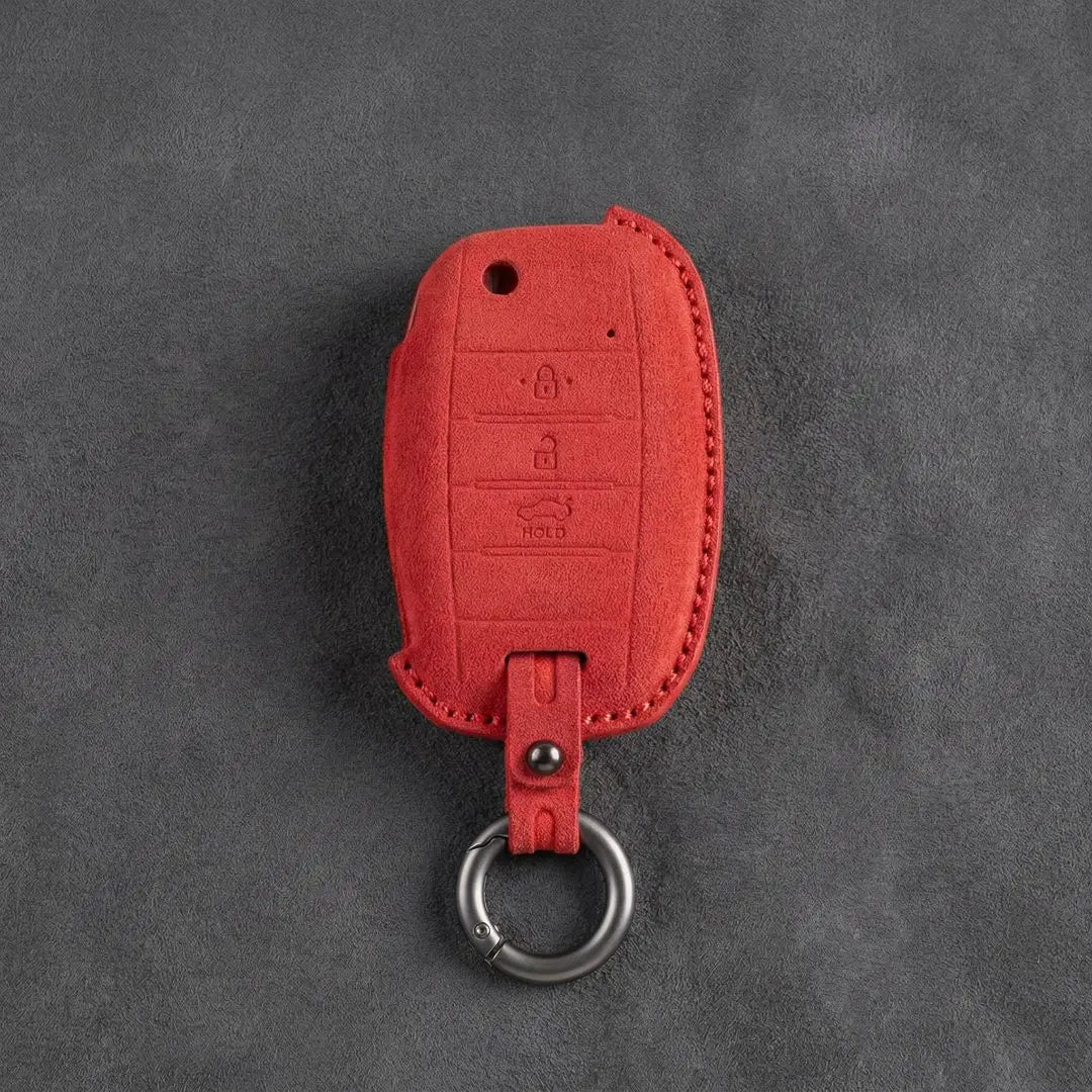 Kia Hand-Stitched Alcantara Key Fob Cover – Flip Key 3-Button