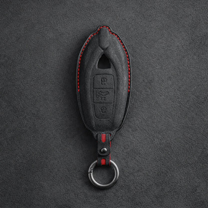 Lamborghini Urus Hand-Stitched Alcantara Key Fob Cover
