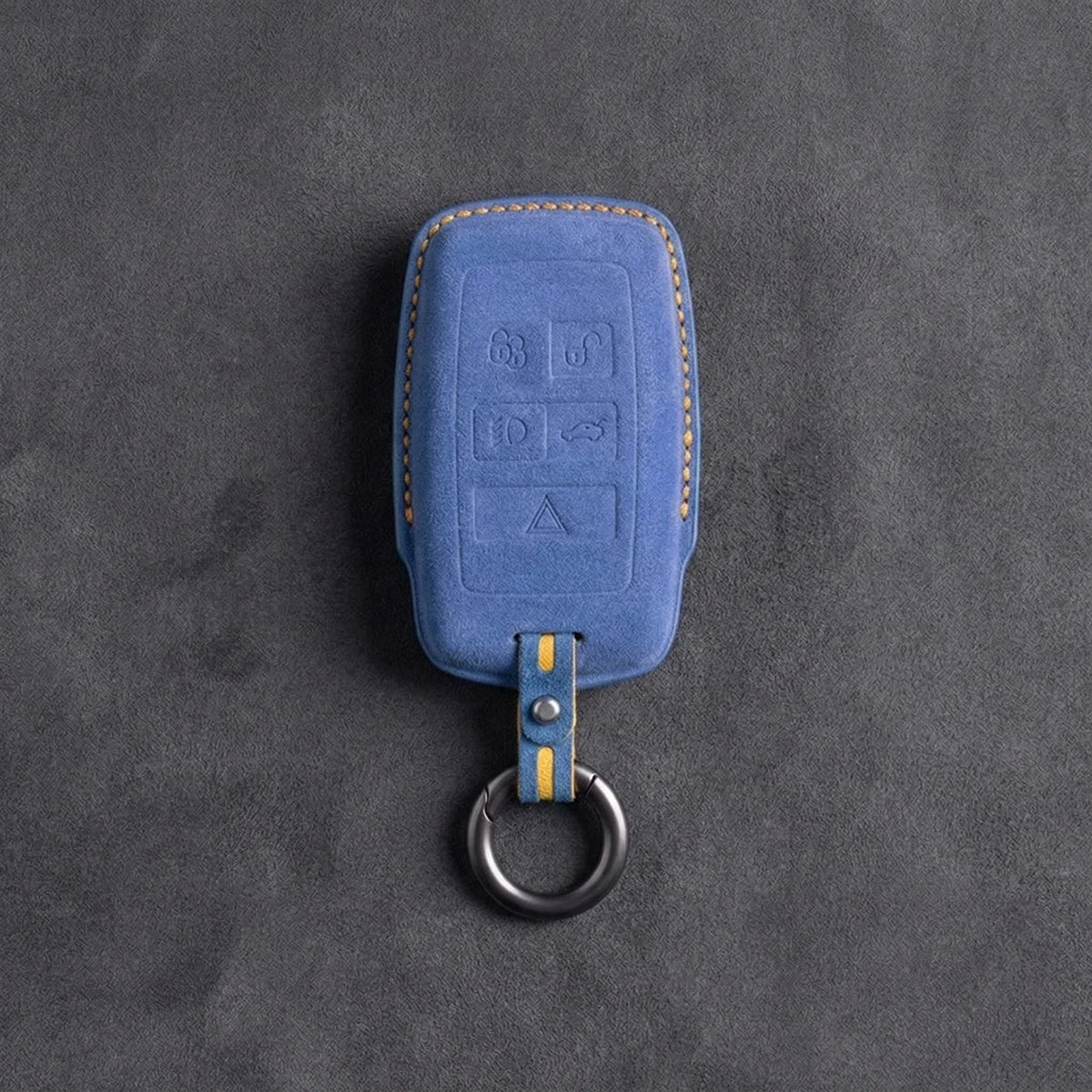 Land Rover Hand-Stitched Alcantara Key Fob Cover - Rectangular 5-Button