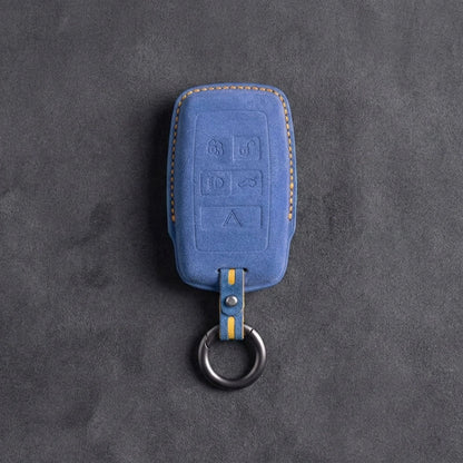 Land Rover Hand-Stitched Alcantara Key Fob Cover - Rectangular 5-Button