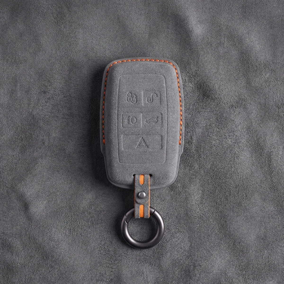 Land Rover Hand-Stitched Alcantara Key Fob Cover - Rectangular 5-Button