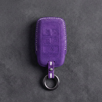 Land Rover Hand-Stitched Alcantara Key Fob Cover - Rectangular 5-Button