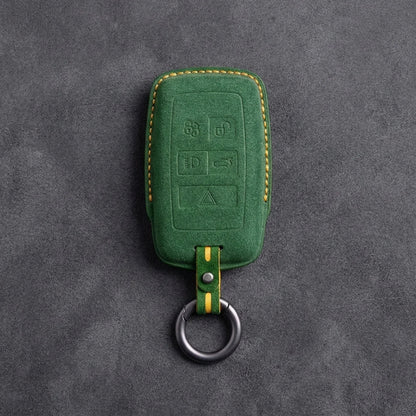 Land Rover Hand-Stitched Alcantara Key Fob Cover - Rectangular 5-Button