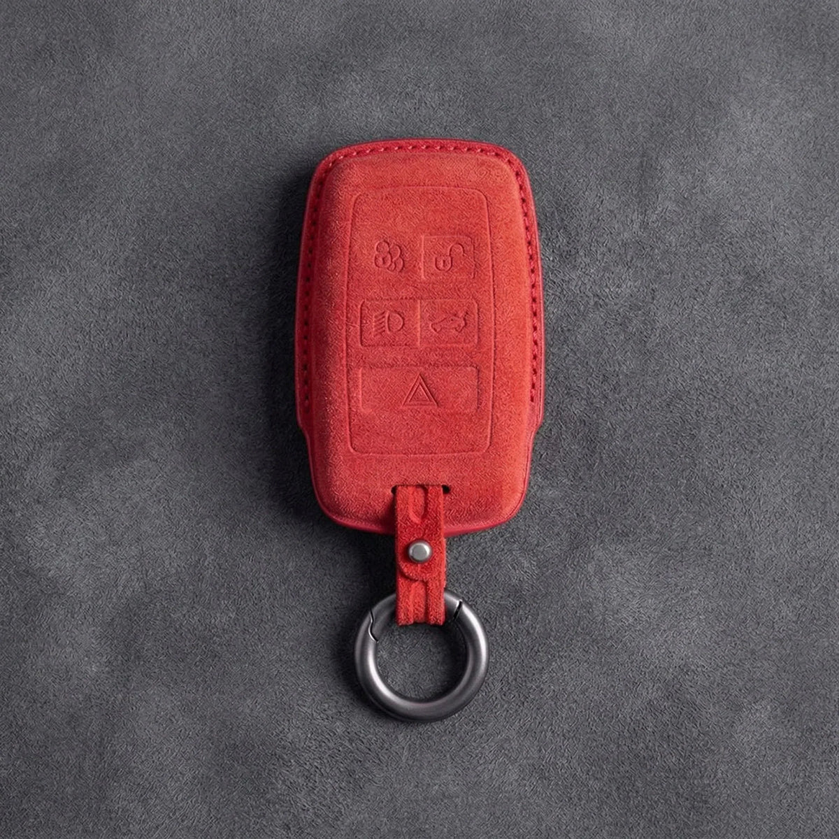 Land Rover Hand-Stitched Alcantara Key Fob Cover - Rectangular 5-Button