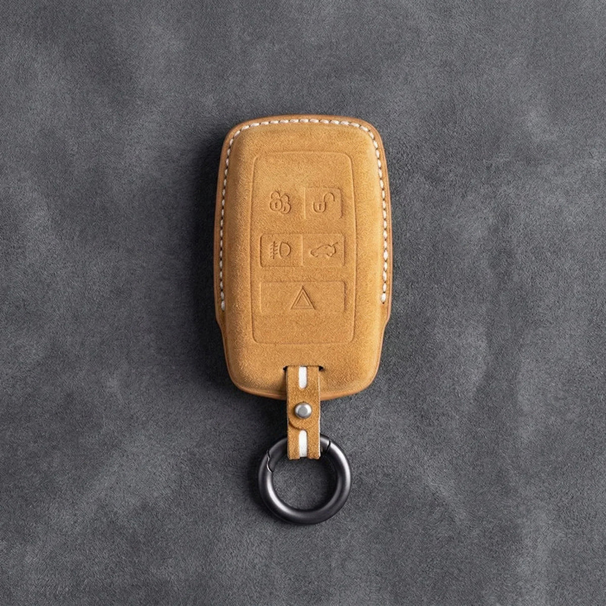 Land Rover Hand-Stitched Alcantara Key Fob Cover - Rectangular 5-Button