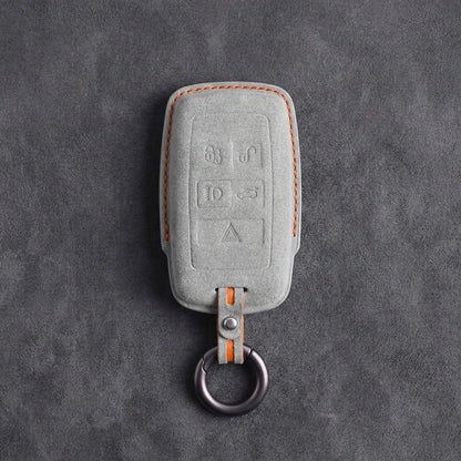 Land Rover Hand-Stitched Alcantara Key Fob Cover - Rectangular 5-Button