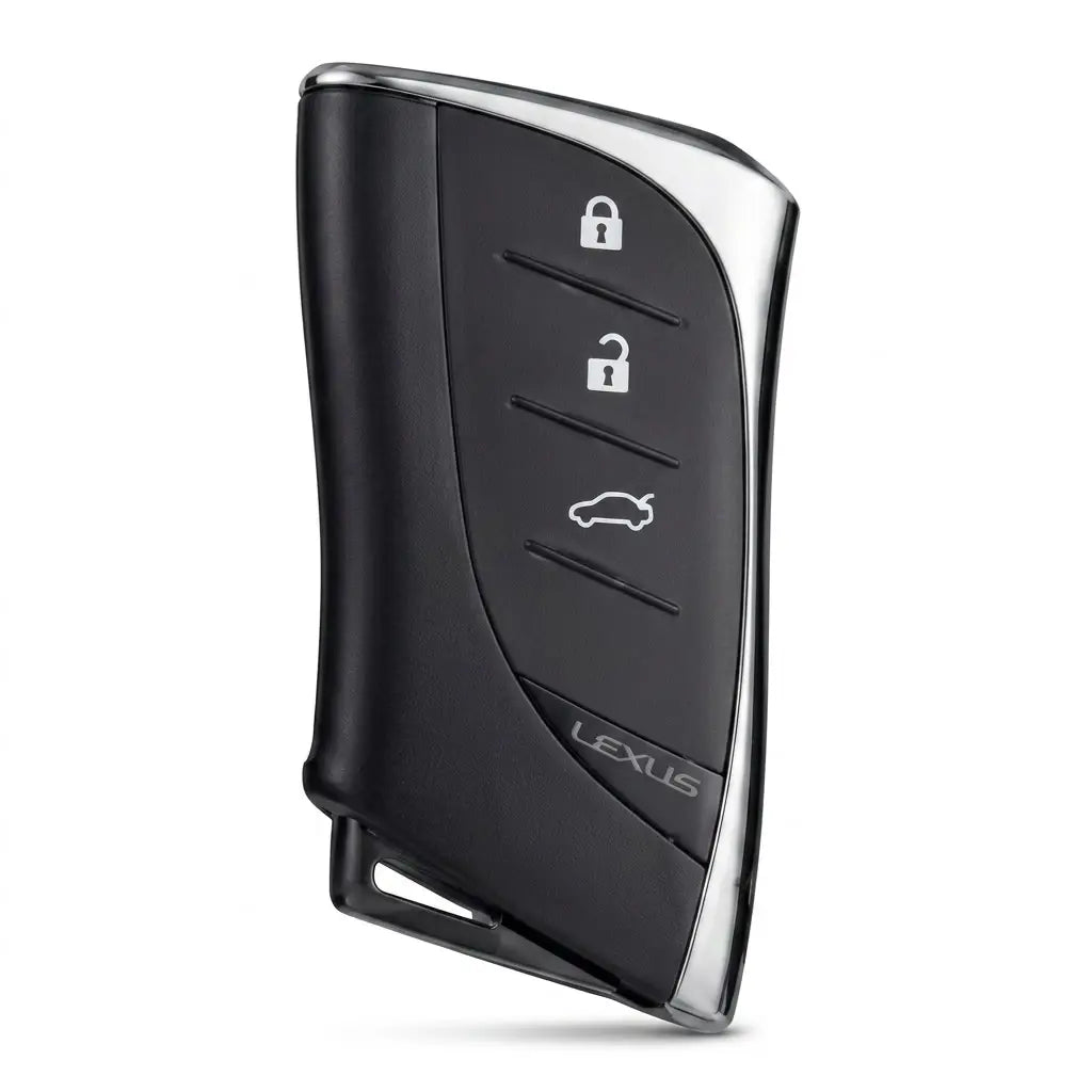 Lexus Hand-Stitched Alcantara Key Fob Cover – Curved 3-Button Remote