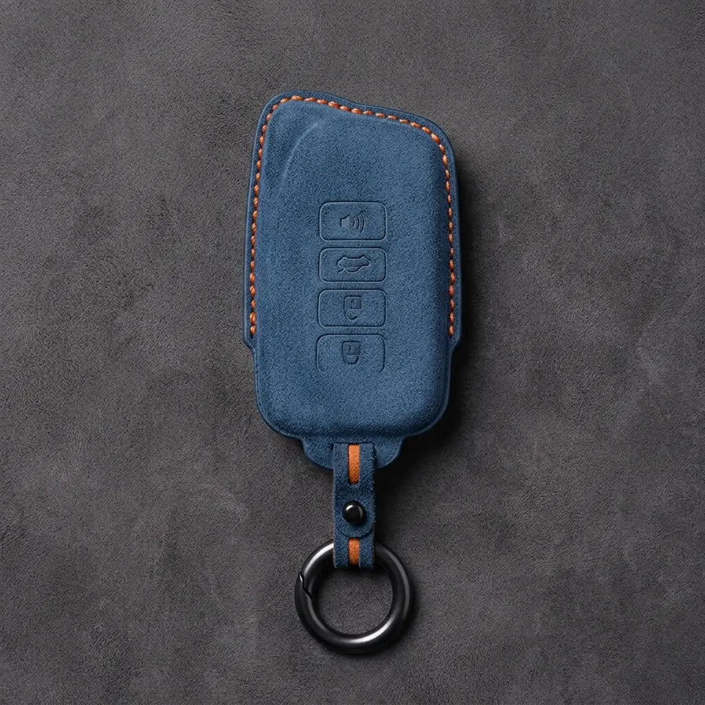 Lexus Hand-Stitched Alcantara Key Fob Cover – Block 4-Button