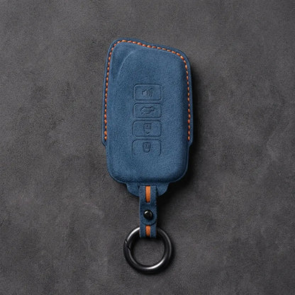 Lexus Hand-Stitched Alcantara Key Fob Cover – Block 4-Button