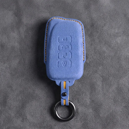 Lexus Hand-Stitched Alcantara Key Fob Cover – Block 4-Button