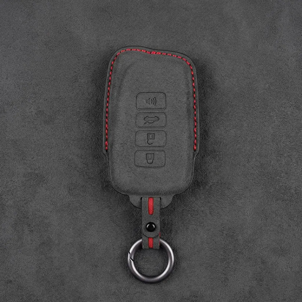 Lexus Hand-Stitched Alcantara Key Fob Cover – Block 4-Button