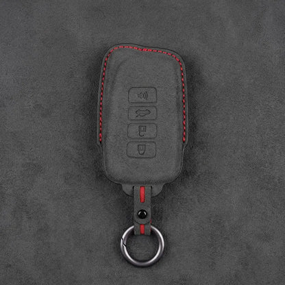 Lexus Hand-Stitched Alcantara Key Fob Cover – Block 4-Button