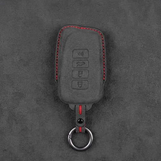 Lexus Hand-Stitched Alcantara Key Fob Cover – Block 4-Button
