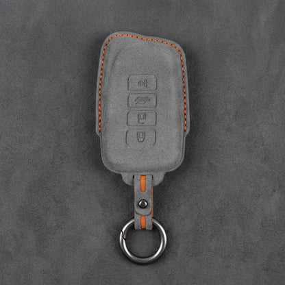 Lexus Hand-Stitched Alcantara Key Fob Cover – Block 4-Button