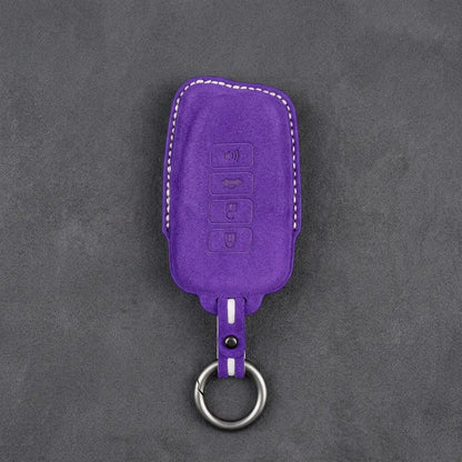 Lexus Hand-Stitched Alcantara Key Fob Cover – Block 4-Button