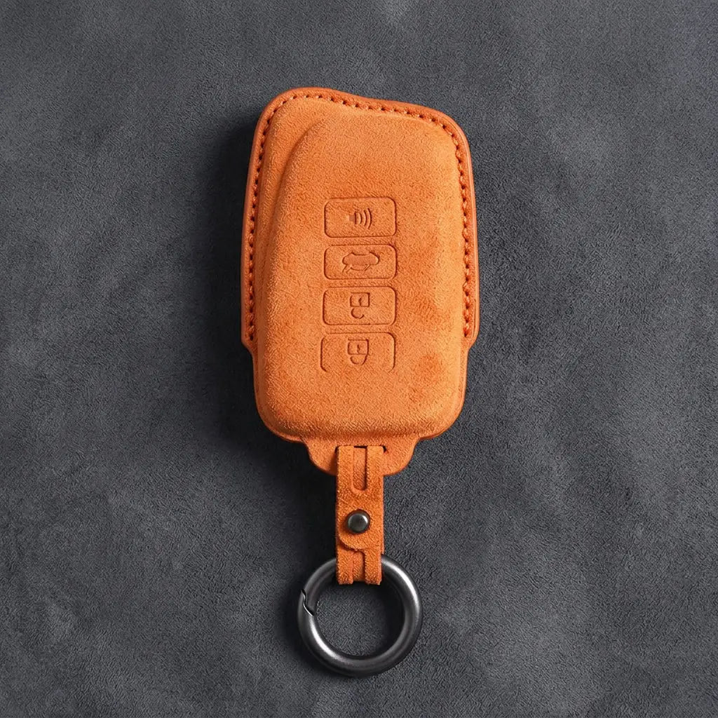 Lexus Hand-Stitched Alcantara Key Fob Cover – Block 4-Button
