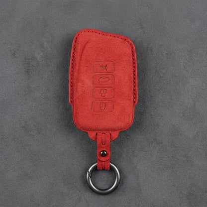 Lexus Hand-Stitched Alcantara Key Fob Cover – Block 4-Button