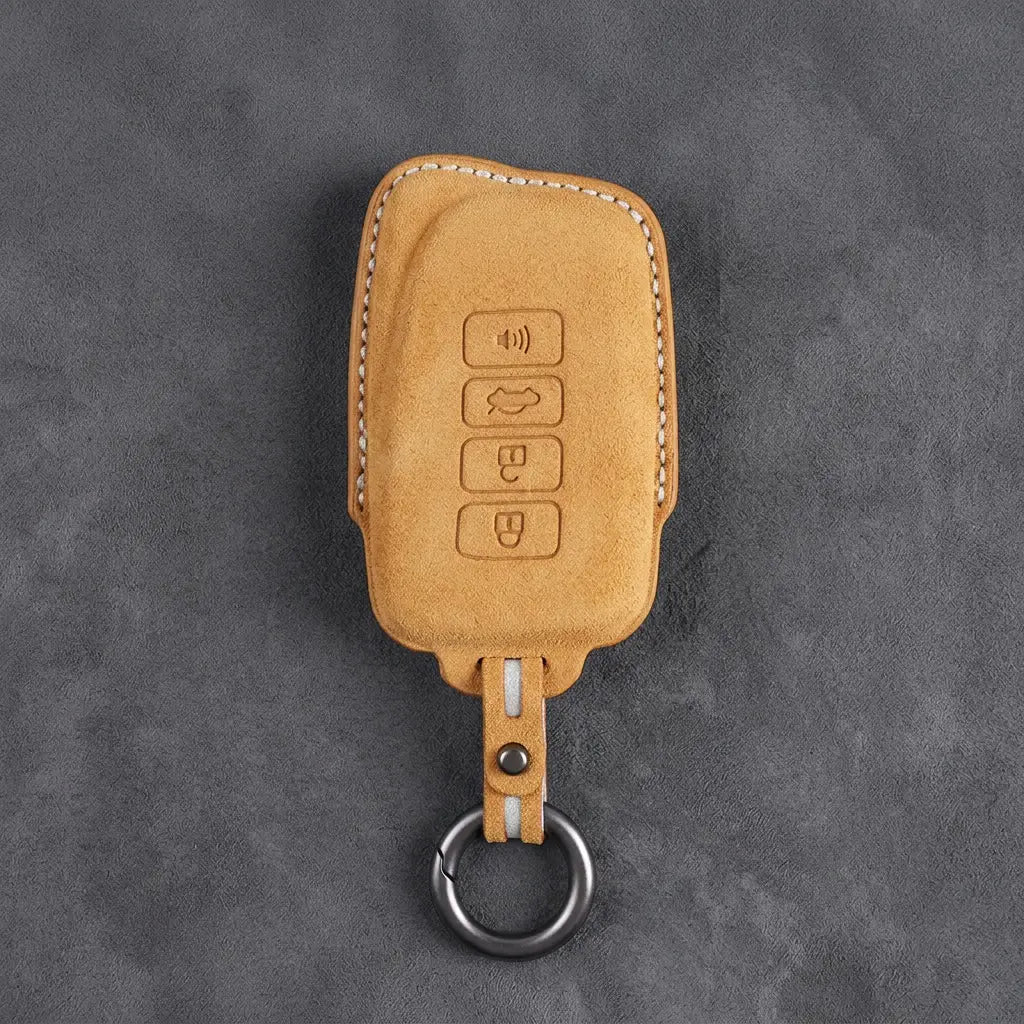 Lexus Hand-Stitched Alcantara Key Fob Cover – Block 4-Button