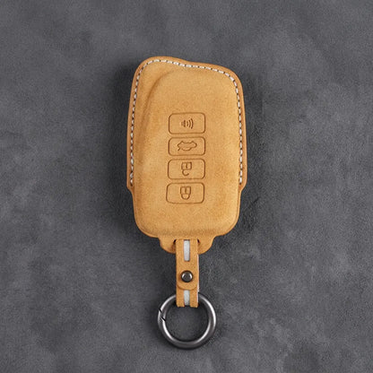 Lexus Hand-Stitched Alcantara Key Fob Cover – Block 4-Button
