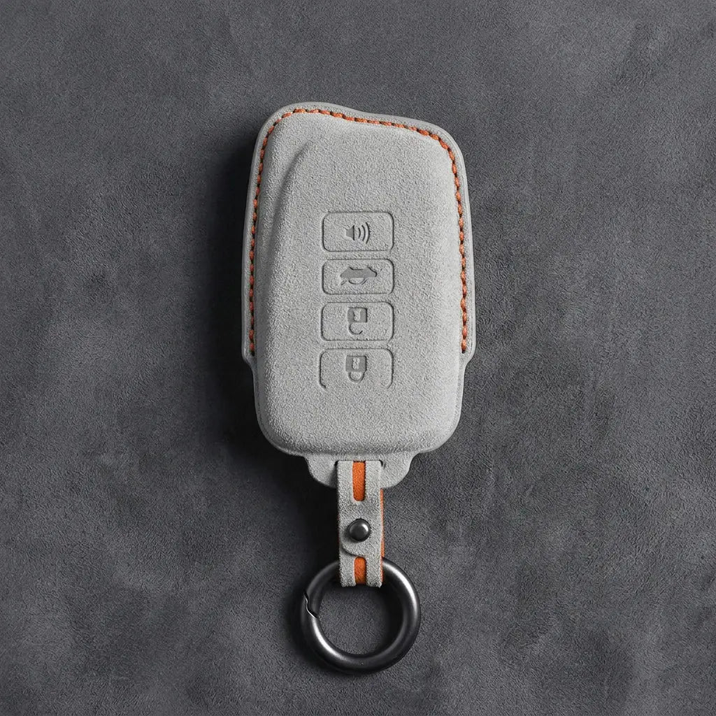 Lexus Hand-Stitched Alcantara Key Fob Cover – Block 4-Button
