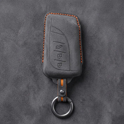 Lexus Hand-Stitched Alcantara Key Fob Cover – Curved 3-Button Remote