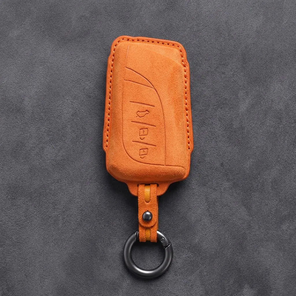 Lexus Hand-Stitched Alcantara Key Fob Cover – Curved 3-Button Remote