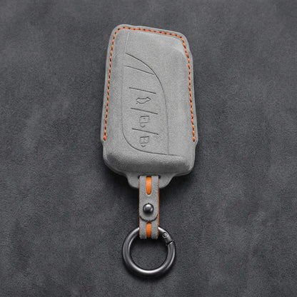 Lexus Hand-Stitched Alcantara Key Fob Cover – Curved 3-Button Remote