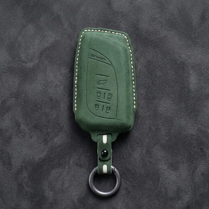 Lexus Hand-Stitched Alcantara Key Fob Cover – Curved 5-Button Remote