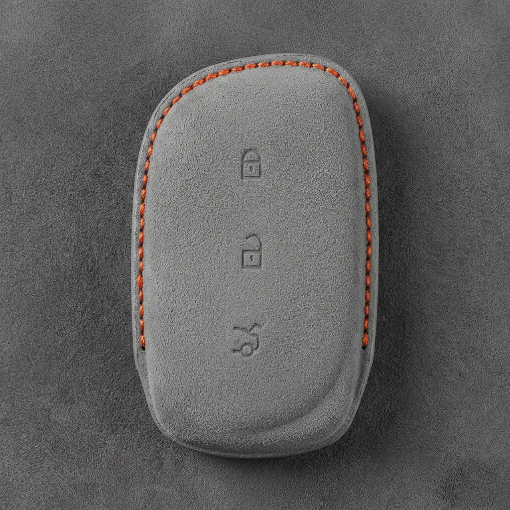Lynk & Co Hand-Stitched Alcantara Key Fob Cover – Curved 3-Button
