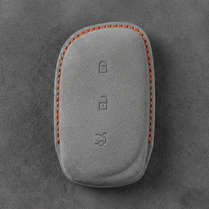 Lynk & Co Hand-Stitched Alcantara Key Fob Cover – Curved 3-Button