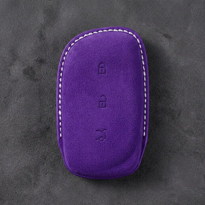 Lynk & Co Hand-Stitched Alcantara Key Fob Cover – Curved 3-Button