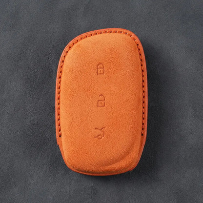 Lynk & Co Hand-Stitched Alcantara Key Fob Cover – Curved 3-Button